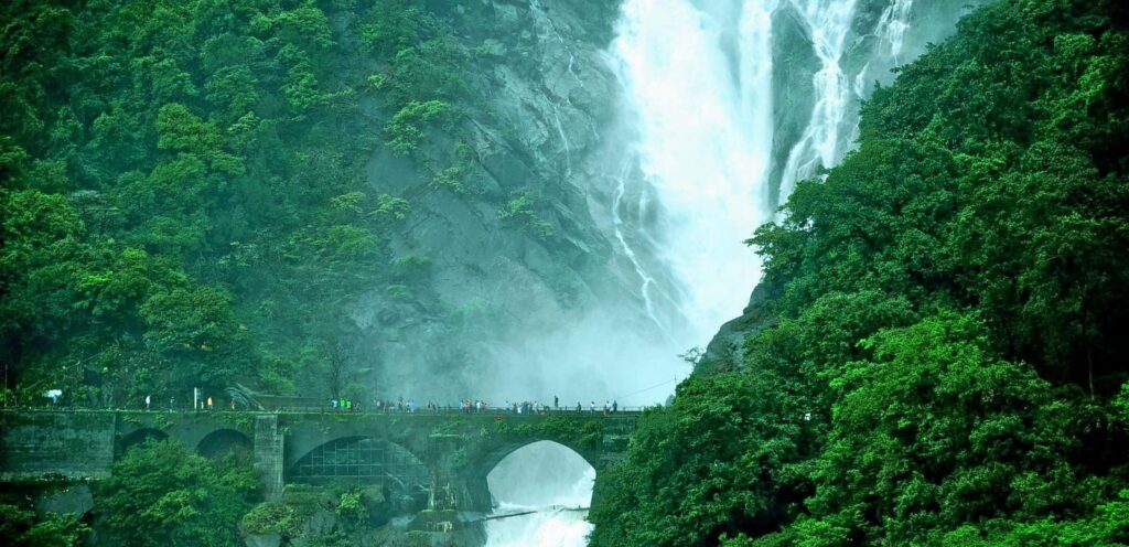 Dudhsagar Falls 
The Ultimate Bucket List of Waterfalls to Explore near Mumbai in Rainy Season