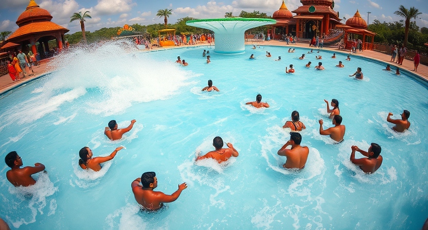 Water Parks in Mumbai 
Water Kingdom Mumbai is one of Asia's largest water parks in Mumbai with wave pool and thrilling slides